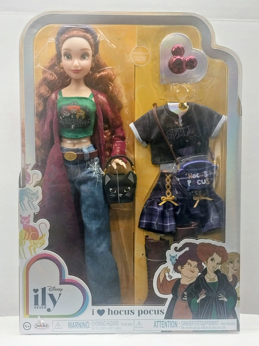 Disney Hocus Pocus Red-Haired Doll with Green Top